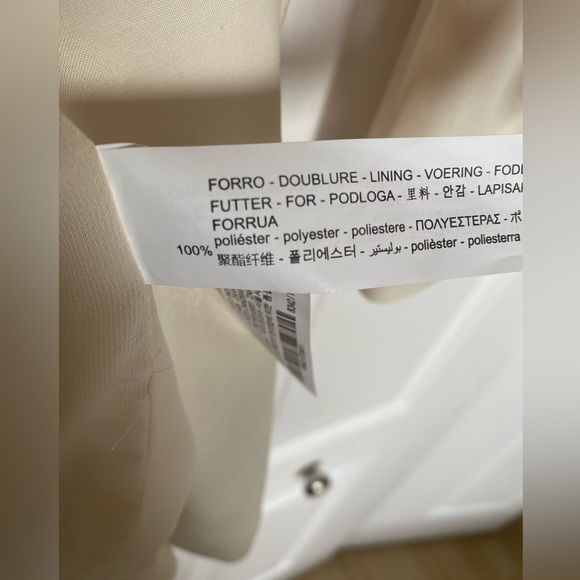 Zara NWT Short Satin Effect Dress Size XS Cream Colour - Picture 12 of 13